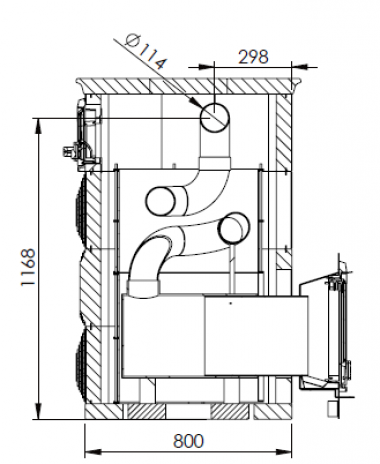 Дров'яна піч для лазні Tulikivi TK550/XL