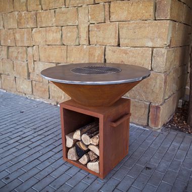 Дизайнерский мангал AHOS Box rust