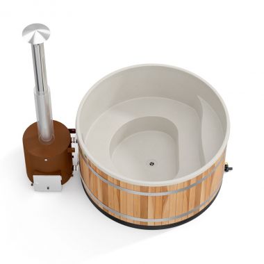 Уличная купель на дровах Kirami Comfort Family L TUBE кедр