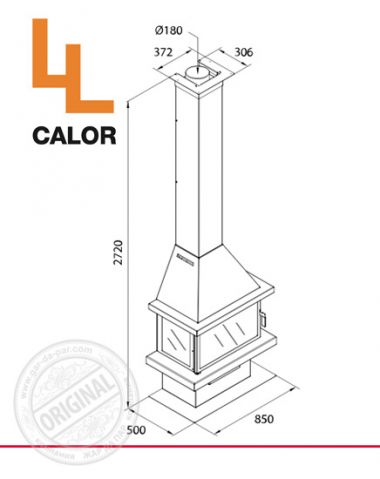 Камин LL Calor LL-15 B