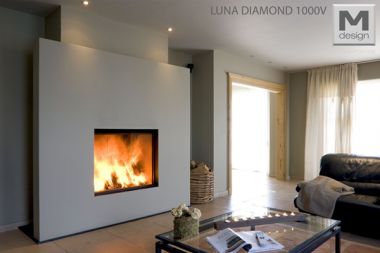 Каминная топка M-design Diamond+ 1000 V