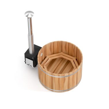 Уличная купель на дровах Kirami Premium Woody M (CUBE)