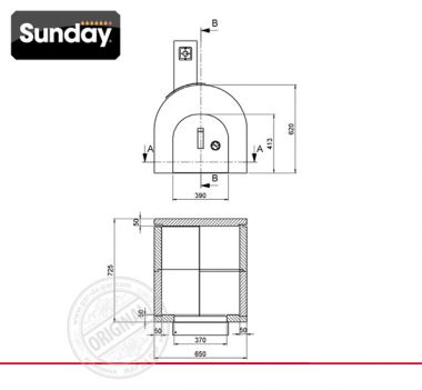 Печь барбекю Sunday Grill Forno Mini