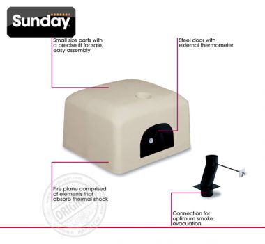 Печь барбекю Sunday Grill Forno Quadro