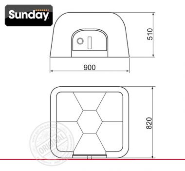 Печь барбекю Sunday Grill Forno Quadro