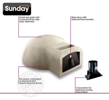 Печь барбекю Sunday Grill Forno Volta 120