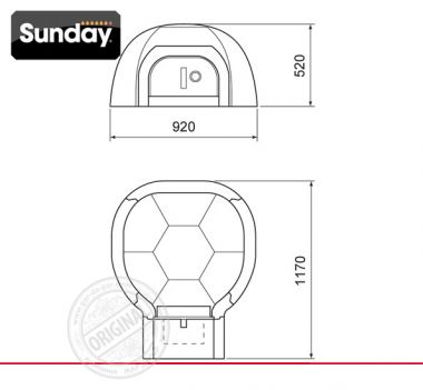 Печь барбекю Sunday Grill Forno Volta 80