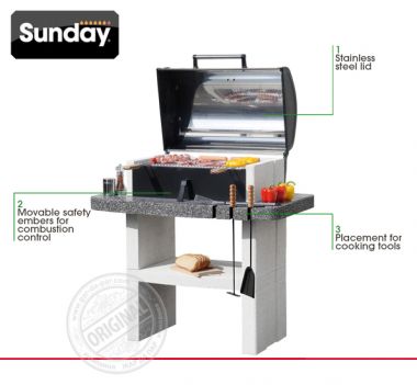 Печь барбекю Sunday Grill New Port Crystal