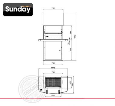 Печь барбекю Sunday Grill Vancouver Crystal