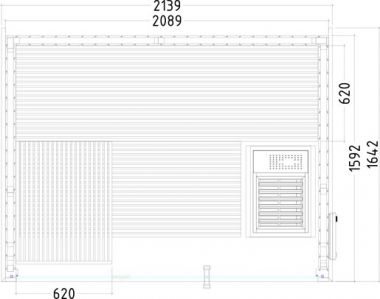 Сборная сауна Sentiotec Panorama Small
