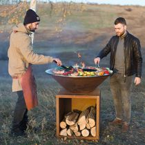Дизайнерский мангал AHOS Box rust