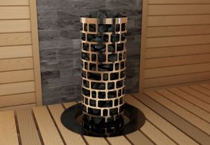 Каменка электрическая Sawo  ARIES TOWER ROUND ARI3-45NB