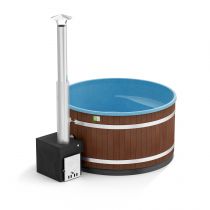 Уличная купель на дровах Kirami Comfort Family L CUBE Eco Plank