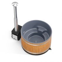 Уличная купель на дровах Kirami Comfort Steady M CUBE термодерево