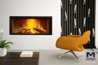 Каминная топка M-design Argento 1350 H