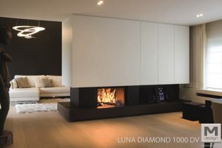 Каминная топка M-design Diamond+ 1000 DV Double face