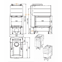 Камінна топка SCAN 5005 FRL