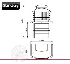 Печь барбекю Sunday Grill Calgary Crystal