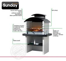 Печь барбекю Sunday Grill Calgary Crystal