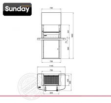 Печь барбекю Sunday Grill Vancouver Crystal