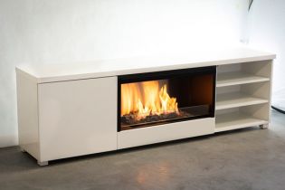 Биокамин Planika Pure Flame TV Box (White MDF)